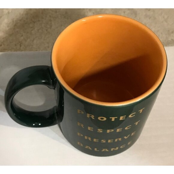 Disney Animal Kingdom Ceramic Mugs Set Of 2 Green & Blue 12 Oz Tigers Lions - Picture 6 of 16